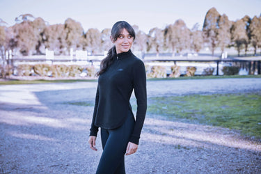 Buy Weatherbeeta London Layer Long Sleeve Top Black Marle | Online for Equine