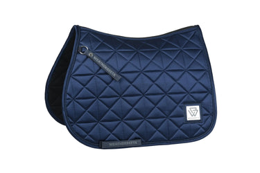 Weatherbeeta Navy Satin Luxe Air-Tec Euro Jump Saddle Pad| Online For Equine
