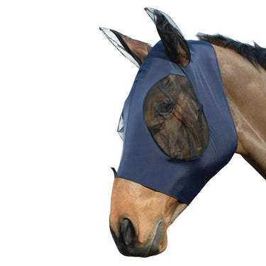 Weatherbeeta Navy Stretch Bug Dual Eye Saver Fly Mask With Ears| Online For Equine