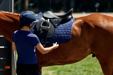 Weatherbeeta Navy Suede Elite Air-Tec GP Saddle Pad| Online For Equine