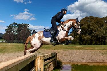 Weatherbeeta Navy Suede Elite Air-Tec Jump Saddle Pad| Online For Equine