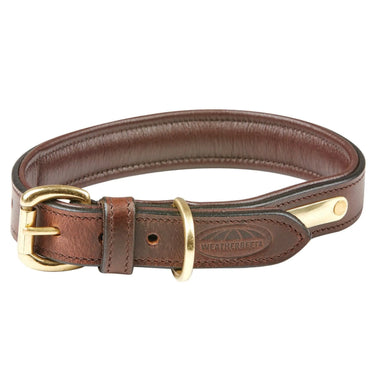 Buy Weatherbeeta Padded Leather Brown Dog Collar | Online for Equine
