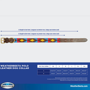Weatherbeeta Polo Leather Dog Collar Beaufort Brown/Pink/Blue| Online For Equine