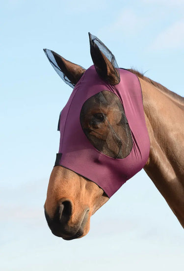 Buy Weatherbeeta Purple Stretch Bug Dual Eye Saver Fly Mask With Ears | Online for Equine