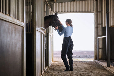Buy Weatherbeeta Rayne Waterproof Overtrousers Ii Navy/White | Online for Equine