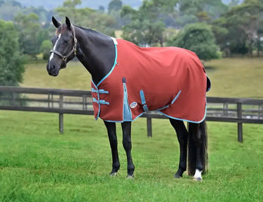 Weatherbeeta Red/Blue/Beige Comfitec Essential Standard Neck Lite Plus Turnout Rug| Online For Equine