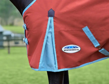 Weatherbeeta Red/Blue/Beige Comfitec Essential Standard Neck Lite Plus Turnout Rug| Online For Equine