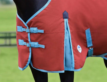 Weatherbeeta Red/Blue/Beige Comfitec Essential Standard Neck Lite Plus Turnout Rug| Online For Equine
