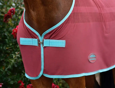 Weatherbeeta Red/Blue/Beige Scrim Cooler Standard Neck - 6'9"| Online For Equine