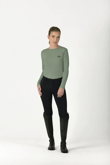 Buy Weatherbeeta Relaxed Uv Long Sleeve Tee Olive Leaf | Online for Equine