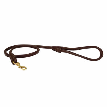 Buy Weatherbeeta Rolled Leather Brown Dog Lead | Online for Equine