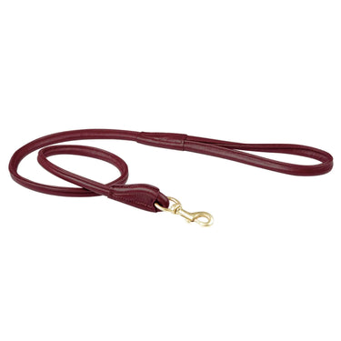Buy Weatherbeeta Rolled Leather Maroon Dog Lead | Online for Equine