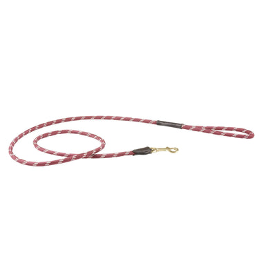 Buy Weatherbeeta Rope Leather Burgundy/Brown Dog Lead | Online for Equine