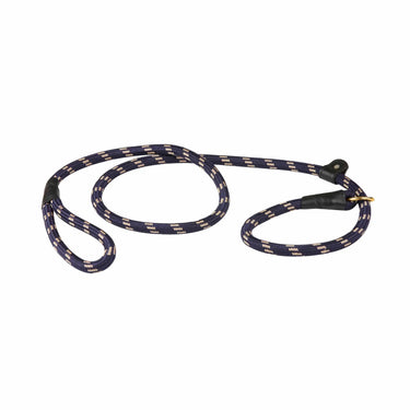 Buy Weatherbeeta Rope Leather Slip Navy/Brown Dog Lead | Online for Equine