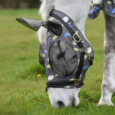 Weatherbeeta Royal Blue/Black Deluxe Stretch Bug Eye Saver With Ears| Online For Equine