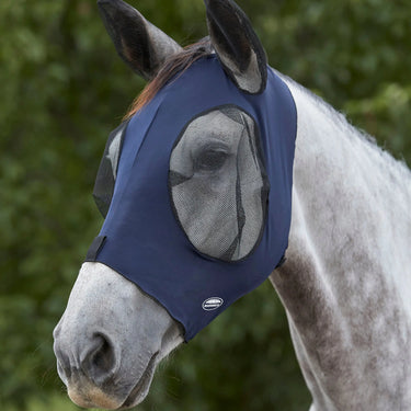 Weatherbeeta Royal Blue/Black Deluxe Stretch Bug Eye Saver With Ears| Online For Equine