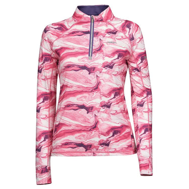 Buy Weatherbeeta Ruby Printed Long Sleeve Top Pink Marble - X Large (UK 16)| Online for Equine