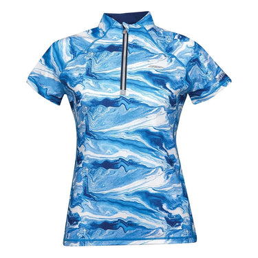 Buy Weatherbeeta Ruby Printed Short Sleeve Top Blue Marble - X Large (UK 16)| Online for Equine