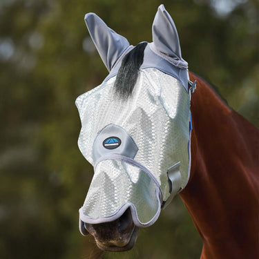 Weatherbeeta Silver Comfitec Hexi Shield Fly Mask With Ears & Nose| Online For Equine
