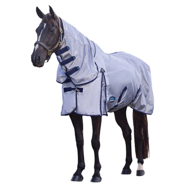 Weatherbeeta Silver/Navy/White Comfitec Hexi Shield Fly Sheet Combo| Online For Equine