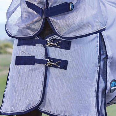 Weatherbeeta Silver/Navy/White Comfitec Hexi Shield Fly Sheet Combo| Online For Equine