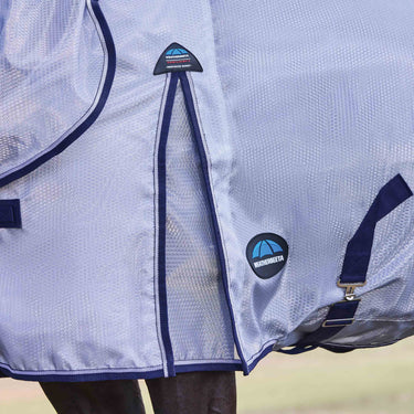Weatherbeeta Silver/Navy/White Comfitec Hexi Shield Fly Sheet Combo| Online For Equine