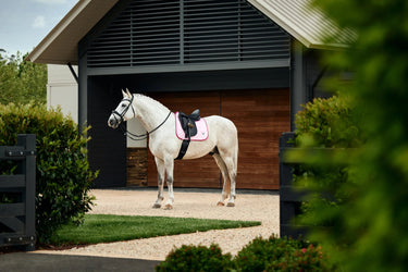 Weatherbeeta Soft Pink Satin Luxe Air-Tec Dressage Saddle Pad| Online For Equine