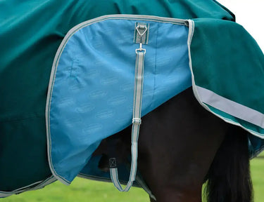 Weatherbeeta Teal Green/Stone/Teal Green Comfitec Plus Dynamic II Detach-A-Neck Lite Turnout Rug| Online For Equine