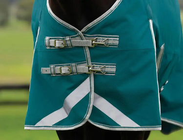 Weatherbeeta Teal Green/Stone/Teal Green Comfitec Plus Dynamic II Detach-A-Neck Lite Turnout Rug| Online For Equine