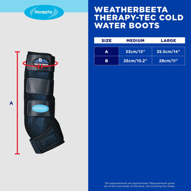 Weatherbeeta Therapy-Tec Cold Water Boots Black/Blue| Online For Equine