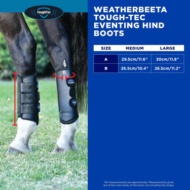 Weatherbeeta Tough-Tec Eventing Hind Boots Black| Online For Equine