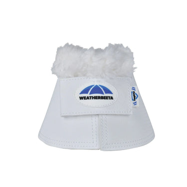 Weatherbeeta Tough-Tec Fleece Trim Bell Boots White| Online For Equine