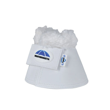 Weatherbeeta Tough-Tec Fleece Trim Bell Boots White| Online For Equine
