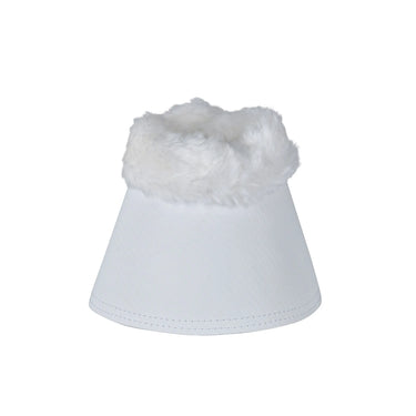Weatherbeeta Tough-Tec Fleece Trim Bell Boots White| Online For Equine