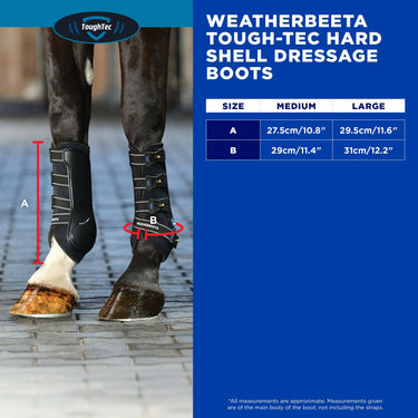 Weatherbeeta Tough-Tec Hard Shell Dressage Boots Black| Online For Equine