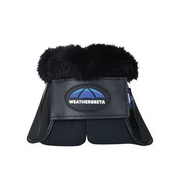 Weatherbeeta Tough-Tec Impact Fleece Trim Bell Boots Black/Black| Online For Equine