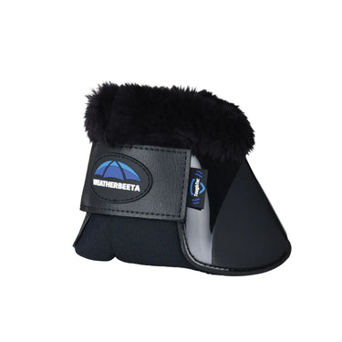 Weatherbeeta Tough-Tec Impact Fleece Trim Bell Boots Black/Black| Online For Equine