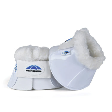 Weatherbeeta Tough-Tec Impact Fleece Trim Bell Boots White/White| Online For Equine