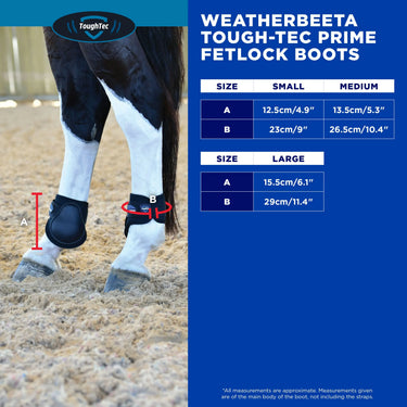 Weatherbeeta Tough-Tec Prime Fetlock Boots Black/Black| Online For Equine