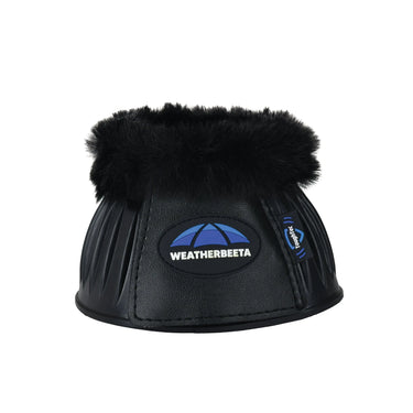 Weatherbeeta Tough-Tec Prime Fleece Trim Rubber Bell Boots Black/Black| Online For Equine