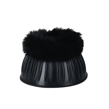 Weatherbeeta Tough-Tec Prime Fleece Trim Rubber Bell Boots Black/Black| Online For Equine