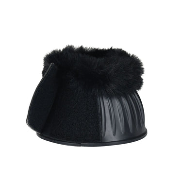 Weatherbeeta Tough-Tec Prime Fleece Trim Rubber Bell Boots Black/Black| Online For Equine