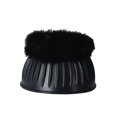 Weatherbeeta Tough-Tec Prime Fleece Trim Rubber Bell Boots Black/Burgundy| Online For Equine