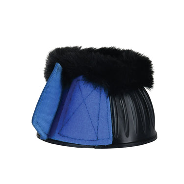 Weatherbeeta Tough-Tec Prime Fleece Trim Rubber Bell Boots Black/Cobalt| Online For Equine