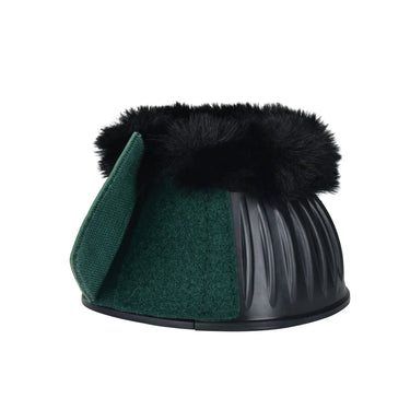 Weatherbeeta Tough-Tec Prime Fleece Trim Rubber Bell Boots Black/Forest Green| Online For Equine