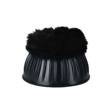 Weatherbeeta Tough-Tec Prime Fleece Trim Rubber Bell Boots Black/Grey| Online For Equine