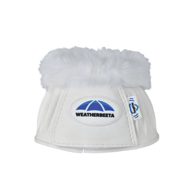 Weatherbeeta Tough-Tec Prime Fleece Trim Rubber Bell Boots White/White| Online For Equine