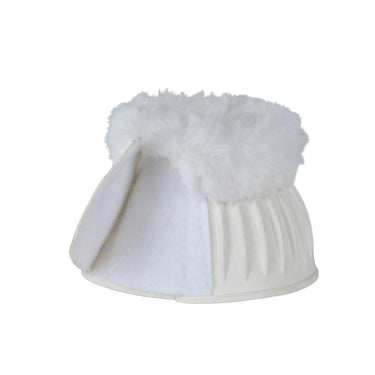 Weatherbeeta Tough-Tec Prime Fleece Trim Rubber Bell Boots White/White| Online For Equine