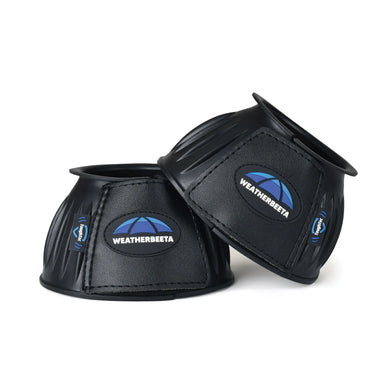 Weatherbeeta Tough-Tec Prime Rubber Bell Boots Black/Black| Online For Equine