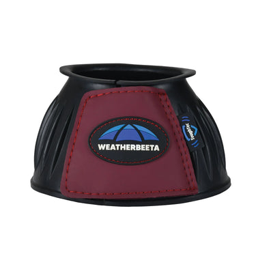 Weatherbeeta Tough-Tec Prime Rubber Bell Boots Black/Burgundy| Online For Equine